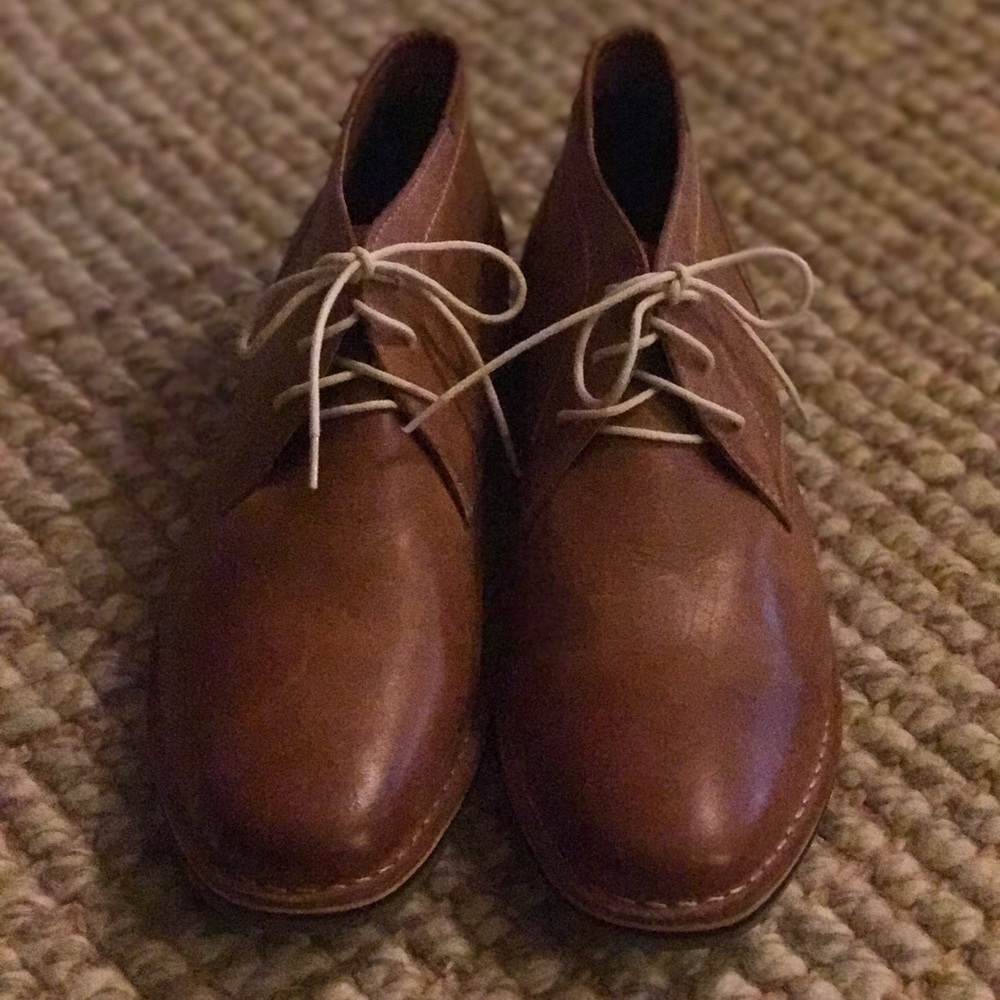 Steve Madden Men's Harken Leather Desert Boots